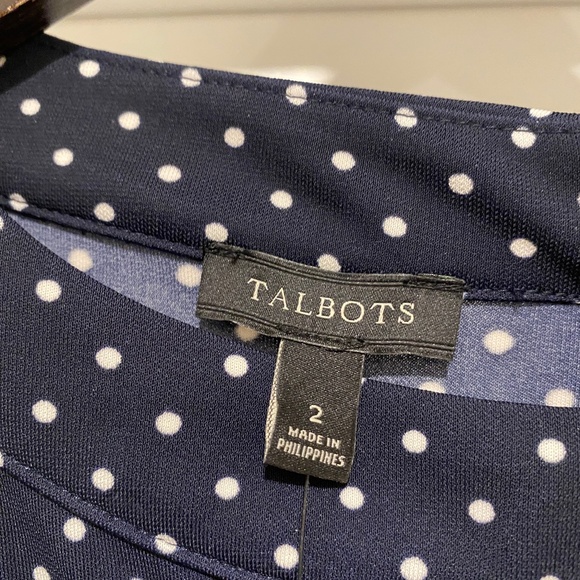 Beautiful Navy with White Polka Dots Dress -NEW! - Picture 5 of 6